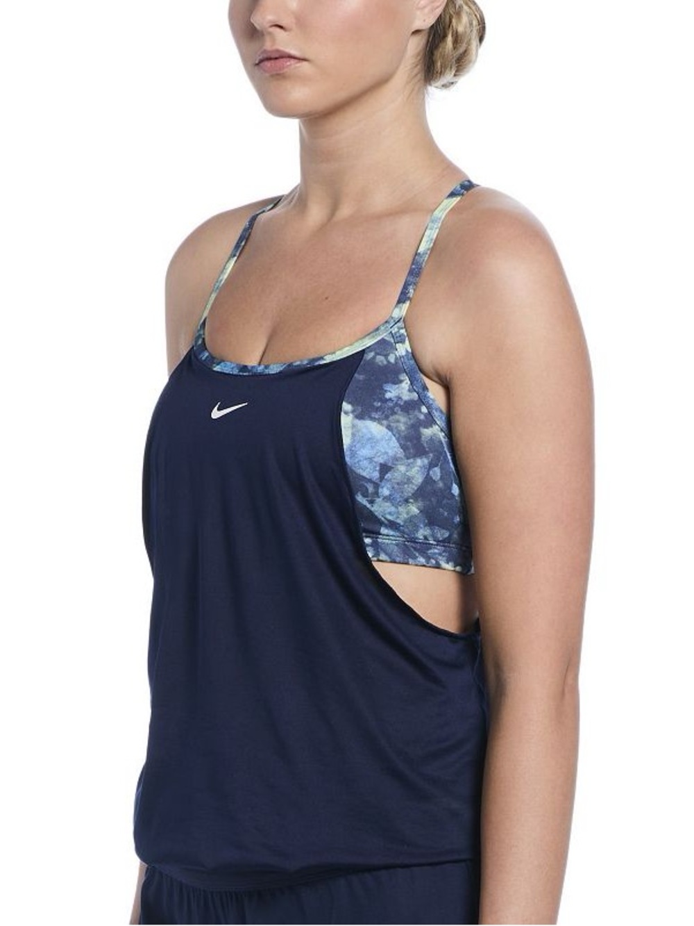 NWT Nike Swim Layered Floral Tankini